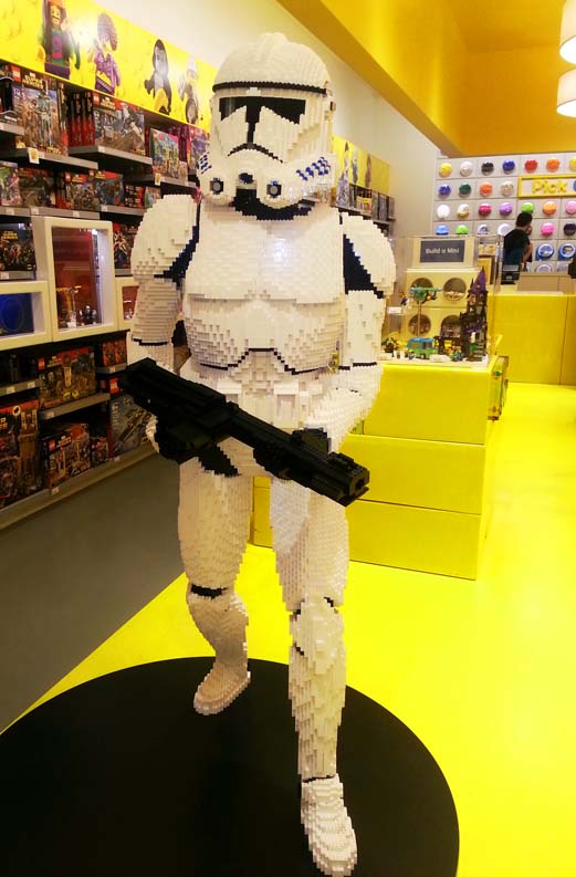Star Trooper from LEGO in Las Vegas store